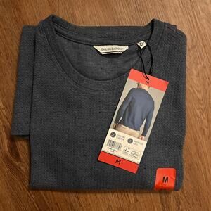 NWT English Laundry Men's Long Sleeve Comfort Stretch Pullover - Blue - Medium